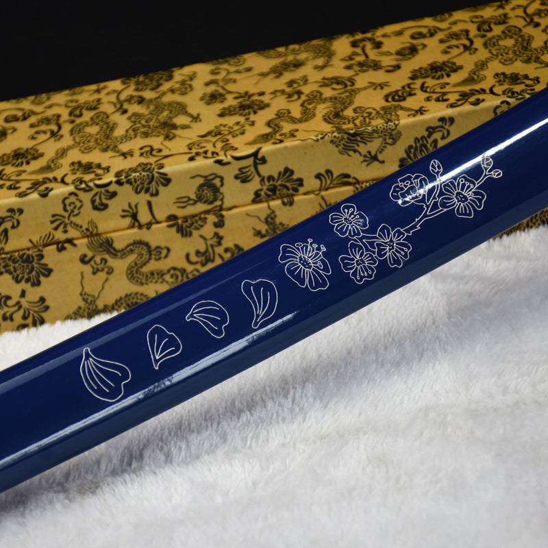 Carbon Steel Blue Handle Katana Japanese Sword