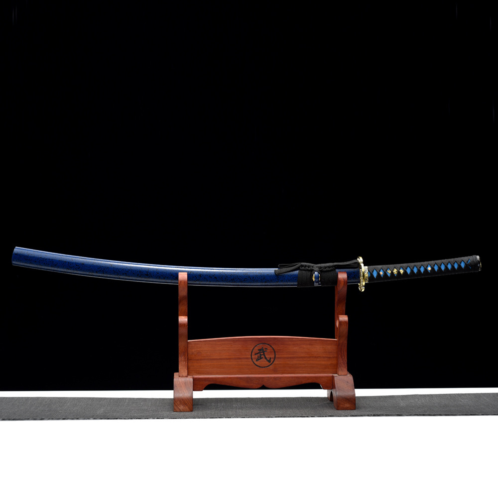 Carbon Steel Katana Dark Blue Katana Japanese Sword