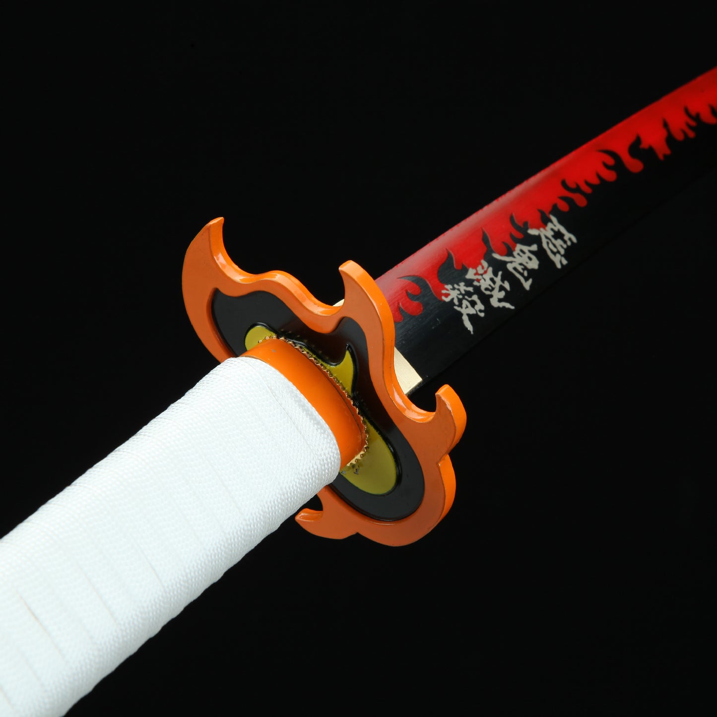 1045 Carbon Steel White and Gold Katana Demon Slayer Sword
