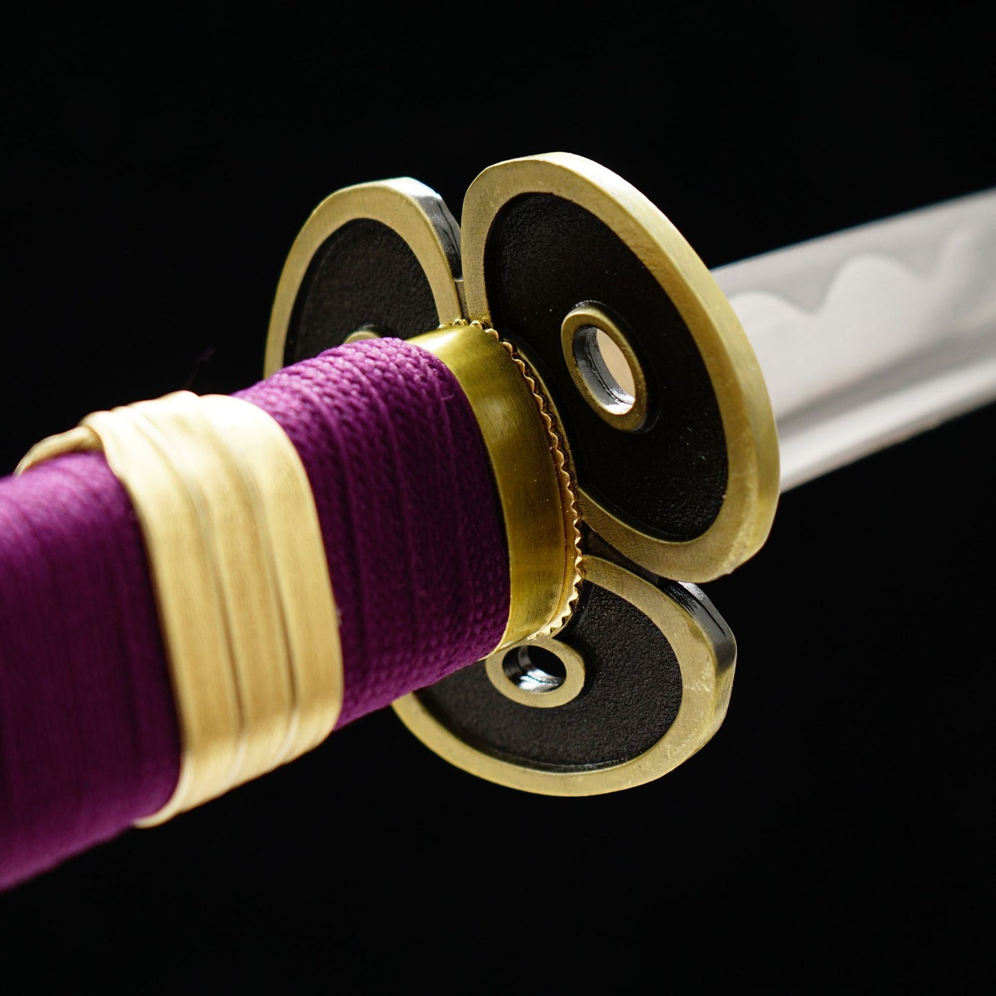 Handmade 1045 Carbon Steel One Piece Sword Anime Purple Katana