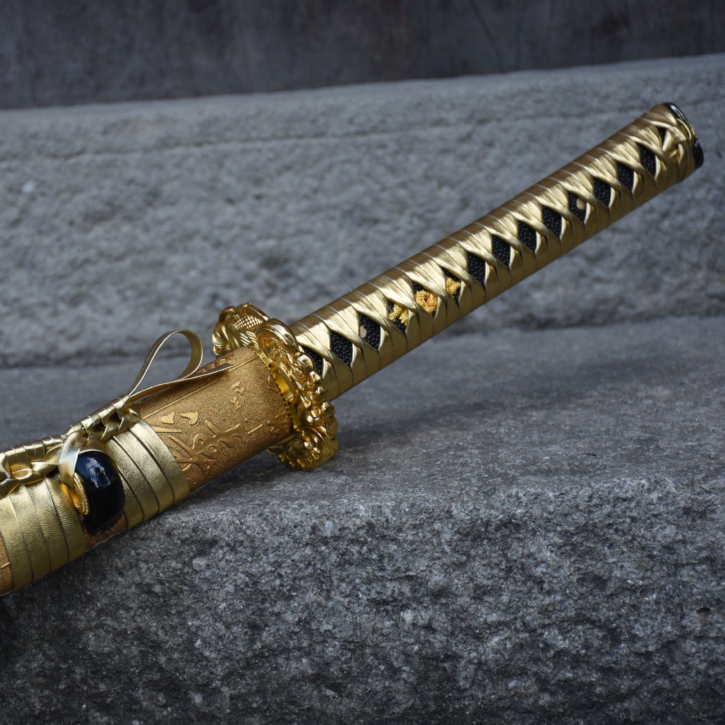 Gold Blade Katana with Sheath
