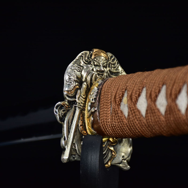 Hand Forged Dark Yellow Japanese Samurai Swords