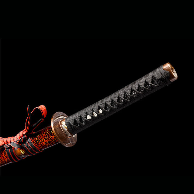 Mutsu Japan Samurai Katana Pattern Welded Damascus Blade