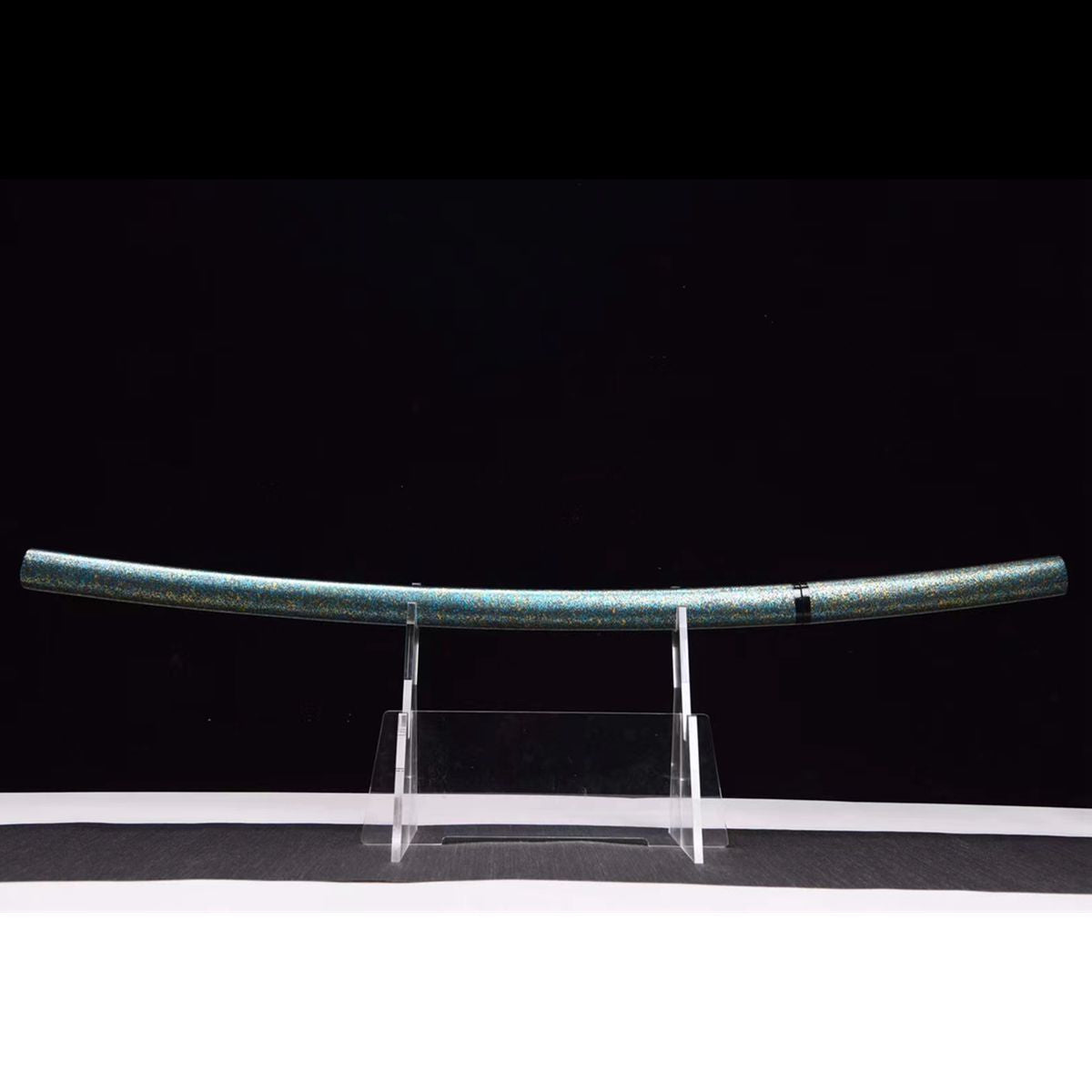 Medium Carbon Steel Iaido Blue Katana Anime Sword Hand Forged