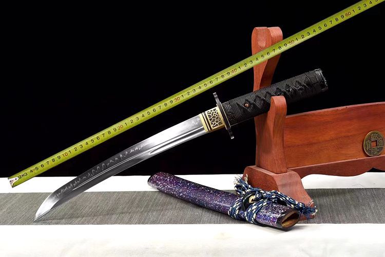 Sword T10 Steel Kogarasu Maru Wakizashi Katana Tanto