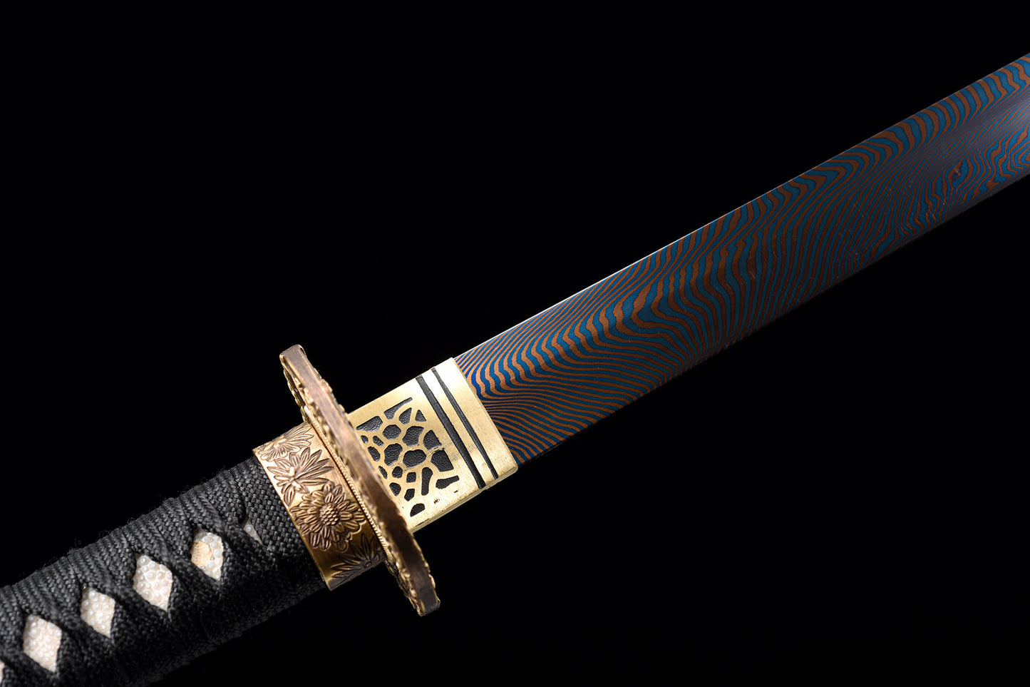 Tanto Patterned Steel Zebra Baked Blue