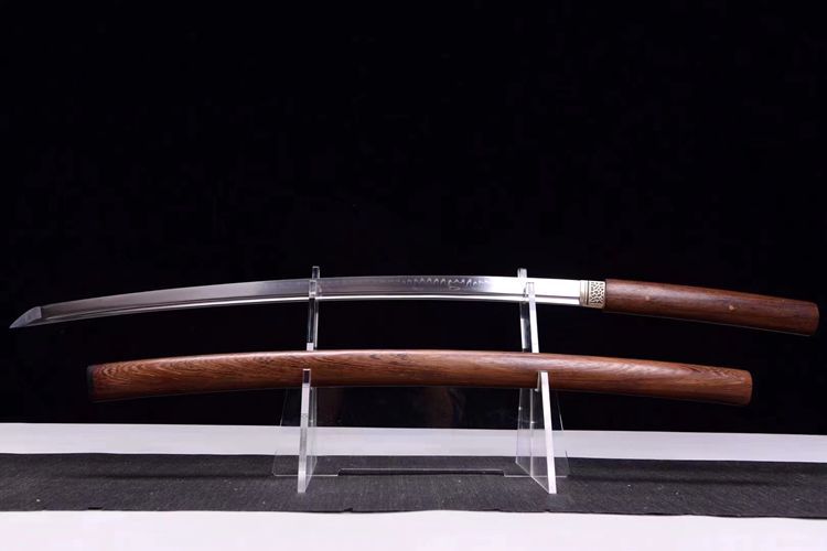 T10 Steel Brown Forged Rosewood Sheath Katana Iaido Anime Sword