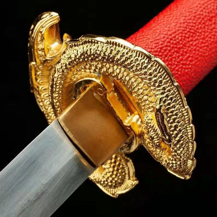 1095 Steel Katana Japanese Anime Sword Red and Black