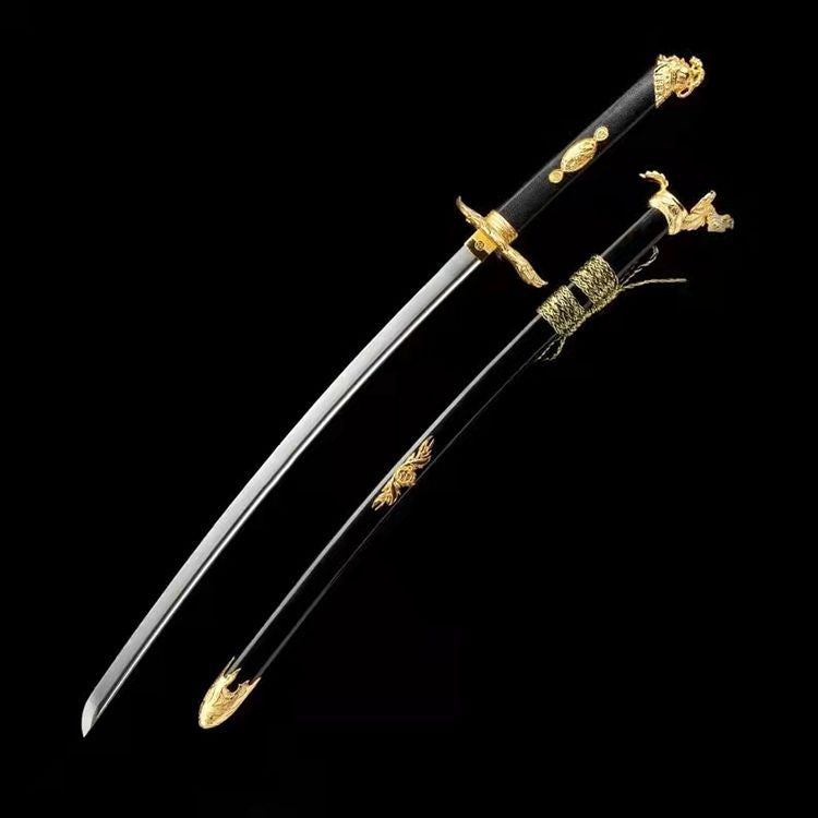 1095 Steel Katana Japanese Anime Sword Red and Black