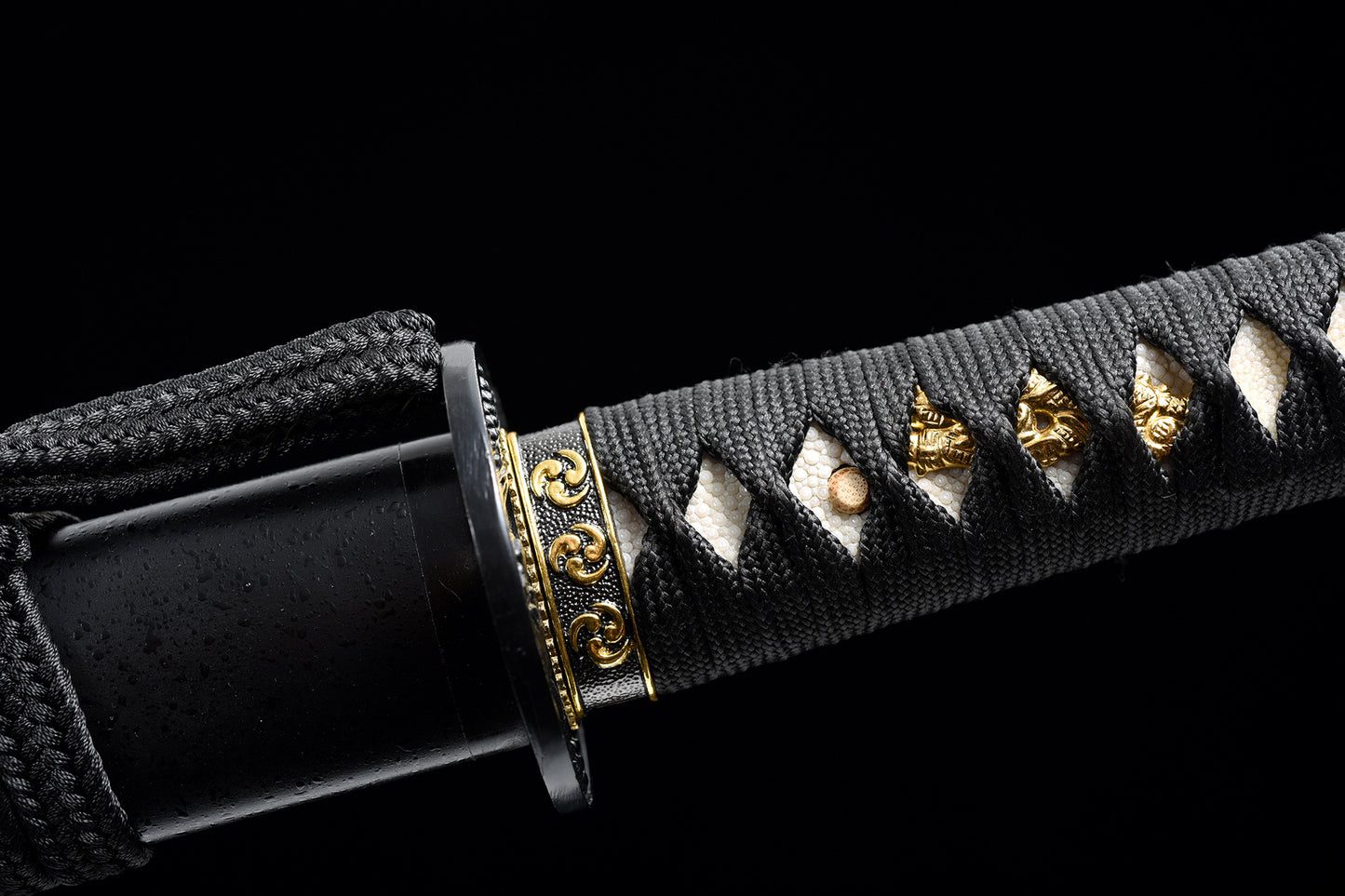 Patterned Steel Red Tanto Tang Hengdao