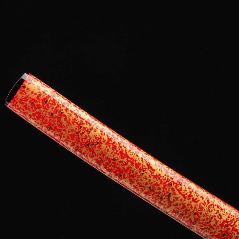 Damascus Steel Orange Samurai Sword Katana Japanese