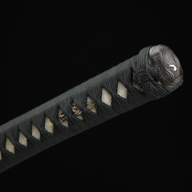 Damascus Steel Orange Samurai Sword Katana Japanese