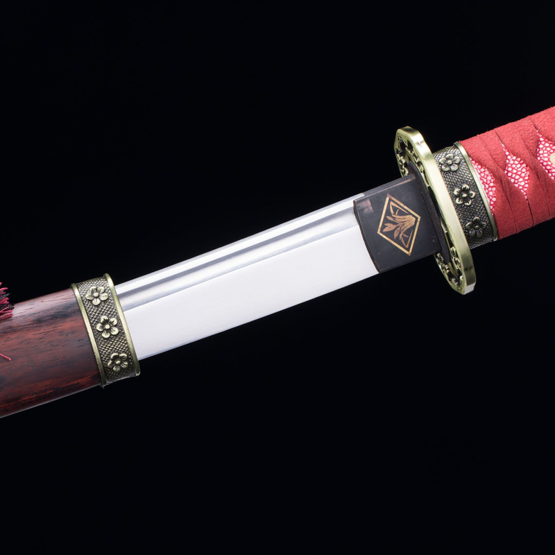 Steel Mortal Blade Sekiro Anime Sword Dark Red Katana