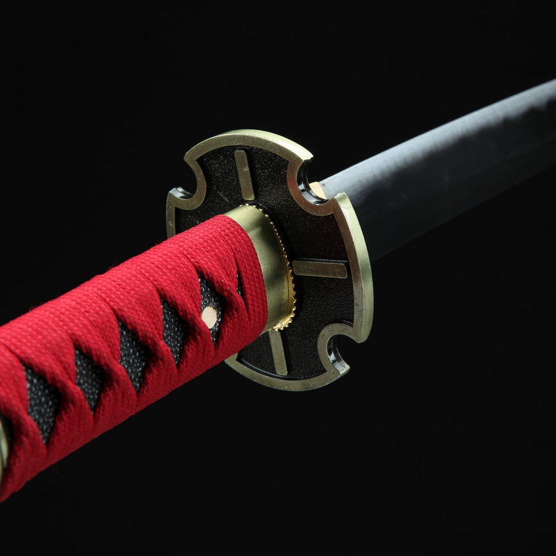 1045 Carbon Steel Katana One Piece Sword Red Handle Katana