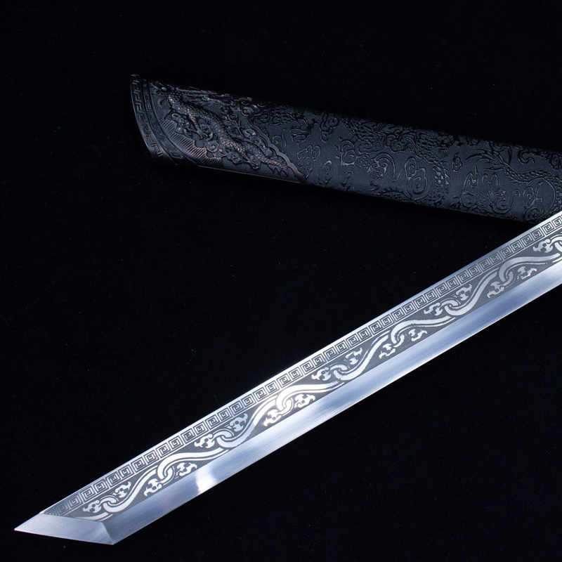 Black Steel Samurai Sword Hand Forged Katana