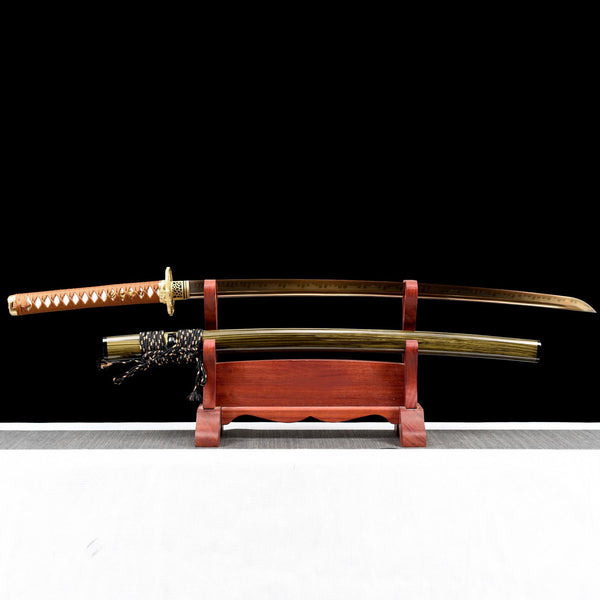 T10 Carbon Steel Golden Dragon Katana