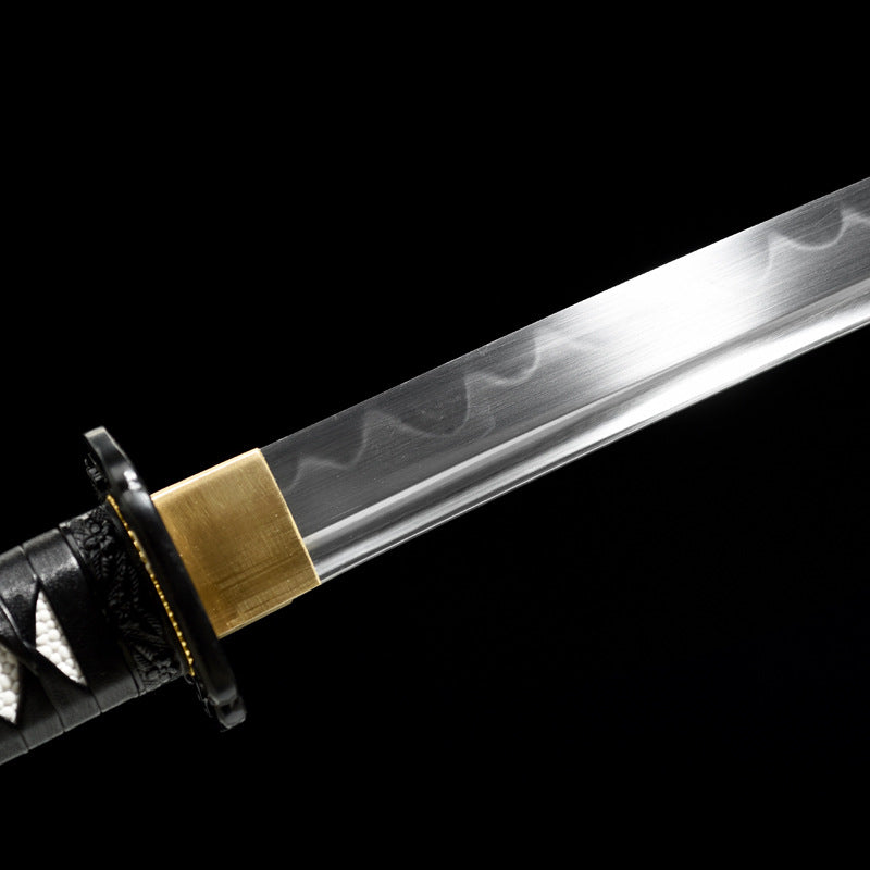 Carbon Steel Green and Black Katana Hand Forged