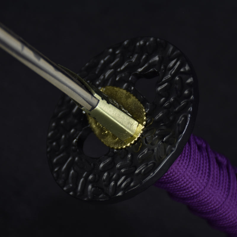 Handforged Stainless Steel Dark Purple Katana