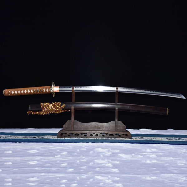 Hand Forged Dark Yellow Japanese Samurai Swords