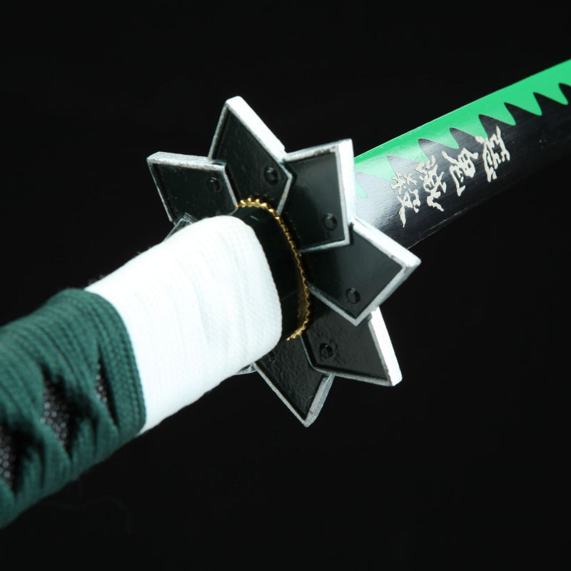 Demon Slayer Green Edge Katana Carbon Steel