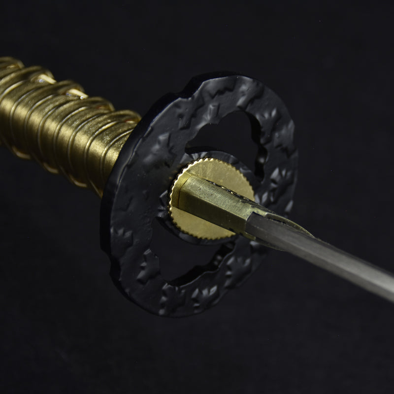 Stainless Steel Katana Black and Gold Katana Japanese Sword