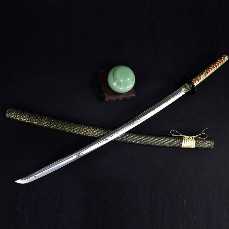 Stainless Steel Katana Black and Gold Katana Japanese Sword