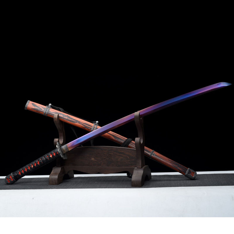 Handmade Mortal Blade Sekiro Purple Bladed Katana