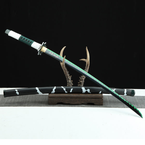 Demon Slayer Green Edge Katana Carbon Steel