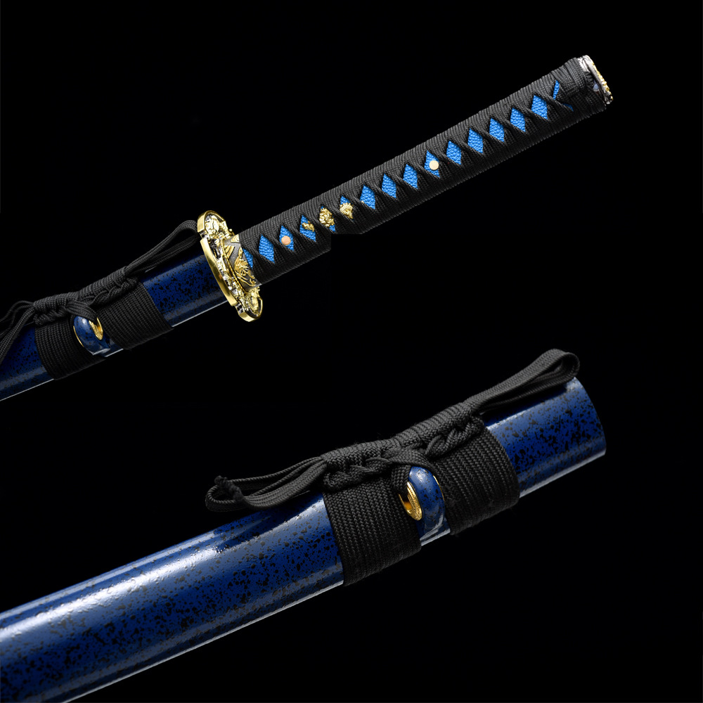 Affordable Carbon Steel Katana Dark Blue Katana Japanese Sword affordable-carbon-steel-katana-dark-blue-katana-japanese-sword