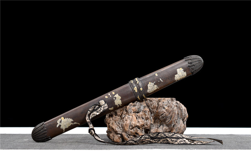 Bronze-mounted T10 Steel Tanto Saber
