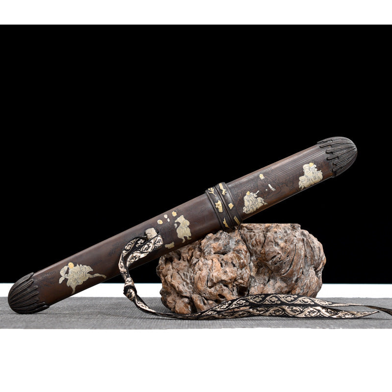 Bronze-mounted T10 Steel Tanto Saber