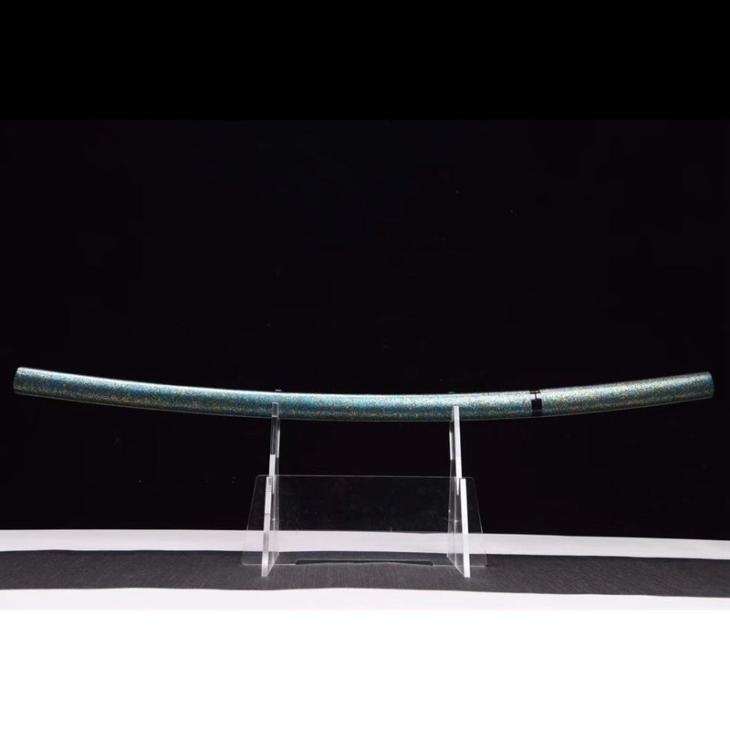 Medium Carbon Steel Iaido Blue Katana Anime Sword Hand Forged