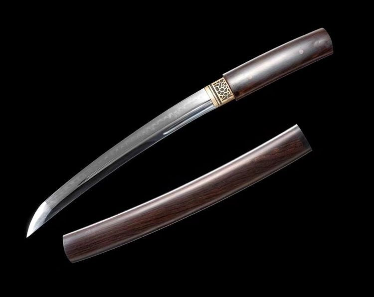 Hand-forged T10 Steel Kogarasu Maru Wakizashi Anime Sword Tanto