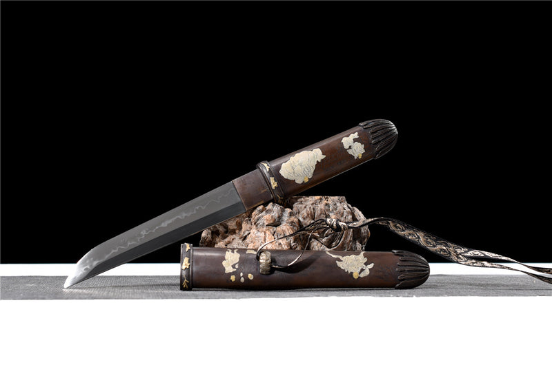 Bronze-mounted T10 Steel Tanto Saber