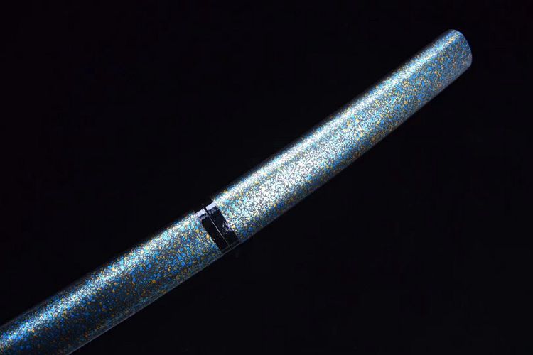 Medium Carbon Steel Iaido Blue Katana Anime Sword Hand Forged