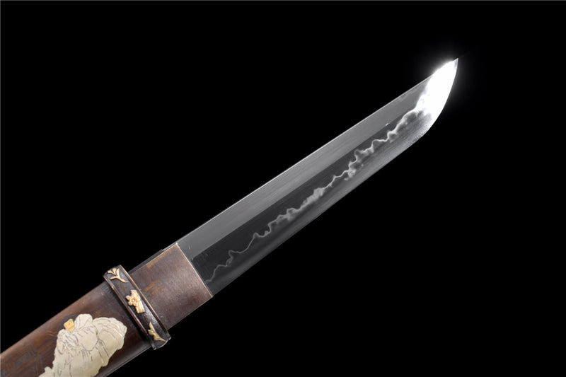 Bronze-mounted T10 Steel Tanto Saber