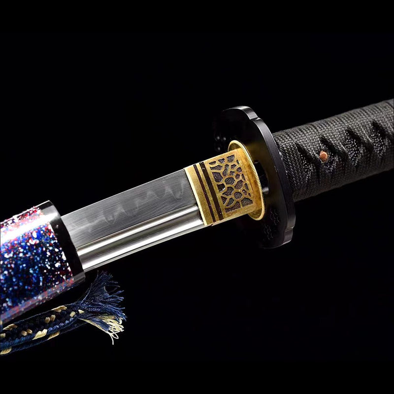 Sword T10 Steel Kogarasu Maru Wakizashi Katana Tanto