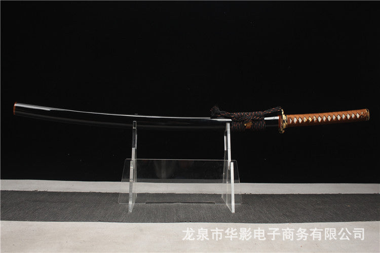 Short Aluminum Katana Wooden Handle
