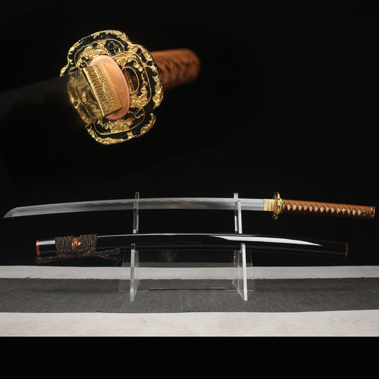 Short Aluminum Katana Wooden Handle