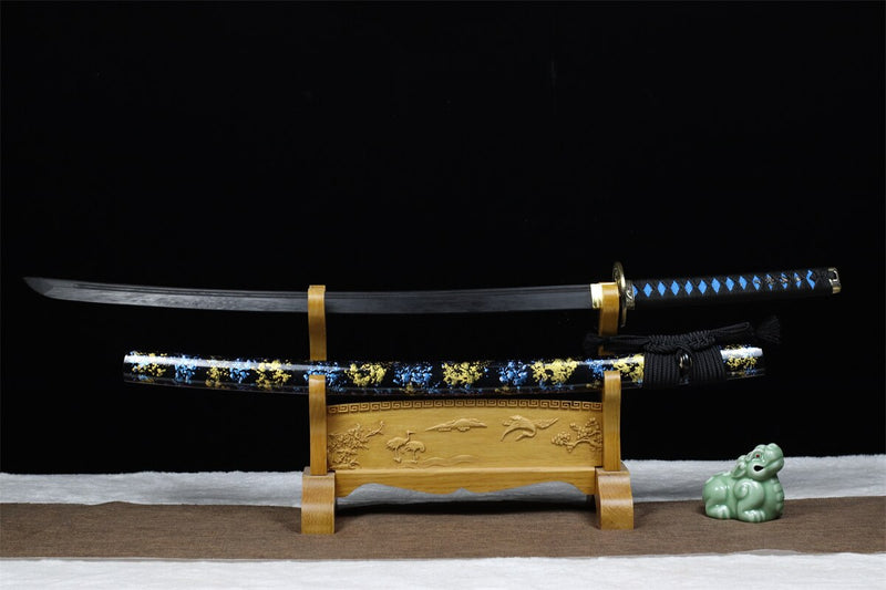103cm Japan Uchigatana Katana Iaido Training Props Wood Sword Bushido Training Cassia Siamea for Cosplay