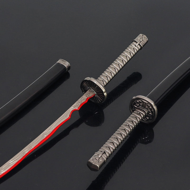 Elden Ring Sword Rivers of Blood Game Keychain Butterfly Knife Japanese