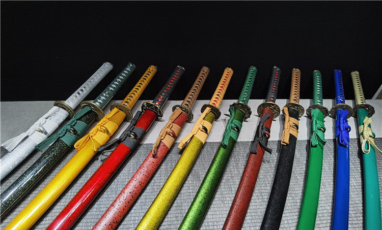 Carbon steel samurai knife