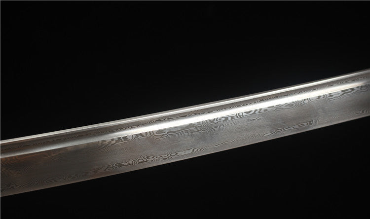 Carbon steel samurai knife